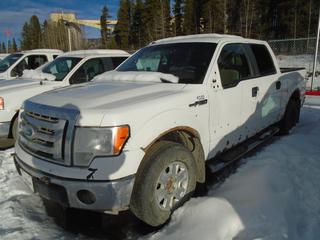 2009 Ford F-150 XLT 4x4 Crew Cab Pickup C/w V8, A/T VIN 1FTPW14V29FB44569 *NOTE PARTS ONLY, LOAD OUT BY APPOINTMENT ONLY JANUARY 6 & 7, 2021, LOCATED @ COAL VALLEY MINE Contact Bruce Bernard 587-646-3463 for Inquiries/Load Out* (PL#370)