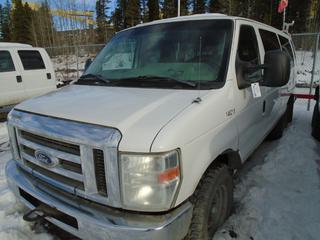2009 Ford E-350 XLT Passenger Van C/w V8, A/T VIN 1FBSS31LX9DA24491 *NOTE PARTS ONLY, NOT PREVIOUSLY REGISTERED, LOAD OUT BY APPOINTMENT ONLY JANUARY 6 & 7, 2021, LOCATED @ COAL VALLEY MINE Contact Bruce Bernard 587-646-3463 for Inquiries/Load Out* (PL#377)
