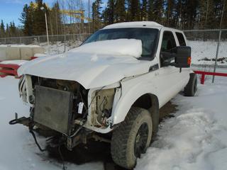2013 Ford F-350 XLT 4x4 Crew Cab and Chassis C/w 6.2L V8, A/T VIN 1FT8W3B61DEB26378 *NOTE PARTS ONLY, LOAD OUT BY APPOINTMENT ONLY JANUARY 6 & 7, 2021, LOCATED @ COAL VALLEY MINE Contact Bruce Bernard 587-646-3463 for Inquiries/Load Out* (PL#378)