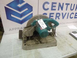 Makita Chop Saw, 120 V, 15 A, 1650 W, 3800 RPM, Model 2414DB (L-1-3)