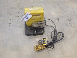 Enerpac Electric Hydraulic Pump with Power Pack, 115 V, 700 Bar / 10,000 PSI, Model T-481-110 (V-1-1)