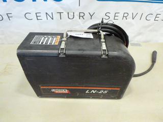 Lincoln Electric LN-25 Wire Feeder with New MIG Gun, Code 10558, SN U101039590 (F1)