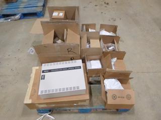 Simplex 4009 Idents NAC Extender *Note: NO KEYS, Currently Locked*, c/w Assortment of Fire Alarm Detectors, Manual Pull Stations, True Alert Multi-Tone Appliances, Isolators, Abort and Maintenance Switches, Suppression Release Device Cabinets, Heat Detector Heads and Surface Covers (K-3-1)