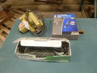 (1) Metabo Angle Grinder, (1) Black & Decker Skill Saw, (1) Power Fist Heat Gun (D1)