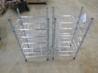 (2) Adjustable Bottle Holder Racking, 18 In. x 13 1/2 In. x 36 In. (Z)