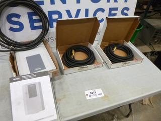 Assorted Items: (2) 25 Ft. Torch Hoses, Aprilaire Zone Control Panel, Fluid Hose with 500 PSI. (F1)