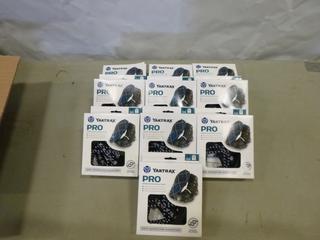 (10 Pairs) Yaktrax Pro Winter Traction Aids, Size Small, (F-1)