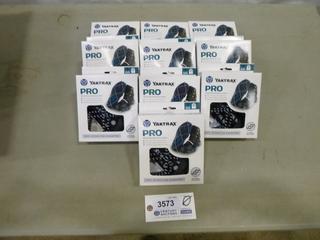 (10 Pairs) Yaktrax Pro Winter Traction Aids, Size Small, (F-1)