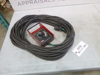 (1) Lincoln Electric Welder Remote with Cable (D2)