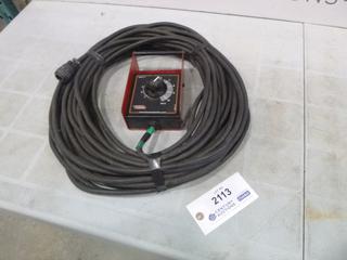 (1) Lincoln Electric Welder Remote with Cable (D2)