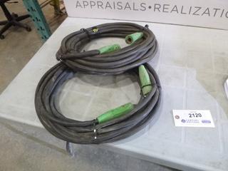 (2) Red-D-Arc 50 Ft. LC-40 Welding Cables (D2)