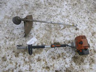 Stihl Kombi System with Grass Trimmer Attachment, Model KM130R. *NOTE: Motor Seized* (Row 3)