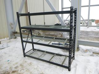 4-Tier Adjustable Shelving Unit, 77 In. x 24 In. x 72 In. (Row 3)