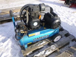 Omega Pro 1- Phase Induction Motor Air Compressor, 60 Hz, 115/230 V , 14/7 Amp, 3440 RPM, Maximum Pressure 150 PSI, Model PK-3011 (Row 3)