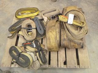 Pallet of Various Sized Straps (W-3-2)