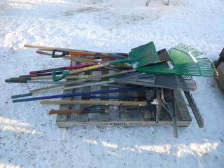 Pallet of Assorted Yard Tools (Row 3)