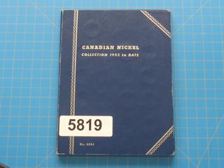 1922-1960 Canadian Nickel Collection, *Note: Missing 1924, 1925, 1926 Far 6, 1935 and 1942 Year Nickels*