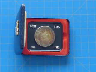 1973 Canadian Silver Dollar, 1873-1973 RCMP Centennial