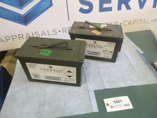 (2) Federal Ammunition, Steel Ammunition Cases (Upstairs)