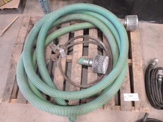 Assorted Items Includes: Qty of 2 In. Suction Cups, Qty of Fire Hose, Qty of 2 In. Plastic Hose, Qty of 3/4 In. Plastic Hose (X-4-3)