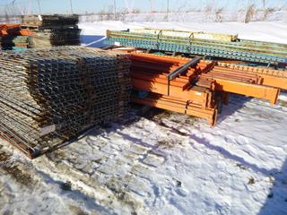 Qty of Pallet Racking with Load Bars and Mesh Decking (N. Fence)