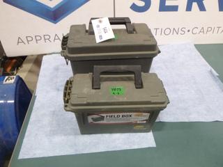 (2) Plastic Ammunition Boxes (Upstairs)