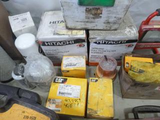 Qty of Oil and Air Filters. Komatsu O-Ring Service Kits, Air Brake Field Service Kits, Caterpillar (CAT) Flange O-Ring Service Kits, Lights, Numerous Caterpillar (CAT) parts, Seal Service Kit (L-1-1)
