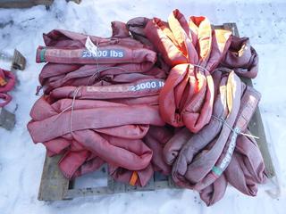 Assortment of Round Slings, 10 and 12 Ft. 23,000 lbs. (Row 5)