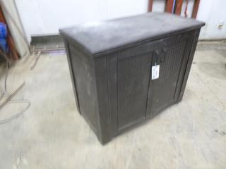(1) Outdoor Plastic 2-Door Storage Cabinet, 45 In. x 24 In. x 36 In. (Row 3)