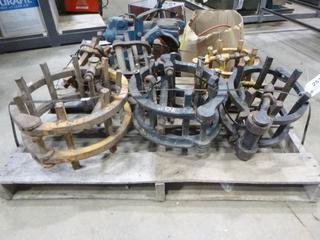 Qty of Line Leg Pipe Clamps, 3 In. to 12 In. (Row 4)