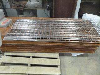 (5 pcs) of Heavy Duty Racking Material/Grid Wall, (4 Sections) 6 Ft. x 2 Ft., (1 Section) 4 Ft. x 2 Ft. (P-1-1)