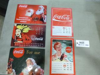 (5) Coca Cola Tin Signs, All Approx. 8 In. x 12 In., (E-1)