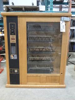 (1) Slimline Vending Machine, Size 32 In. x 10 In. x 37 In., *Note: No Key* (N-1-3)