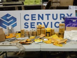Assortment of Caterpillar (CAT) Filters, Air Filters, Seals, (J-2-3)