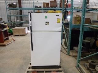 McClary Fridge, 27 in. x 30 1/4 In. x 59 In., *NOTE: Dent/Scratch on Fridge Door, Missing Freezer Door Bar Inside*, (Z)