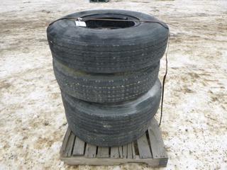 (4) Goodyear Trailer Tires, G114 8.25R15 with Rims (Row 1)