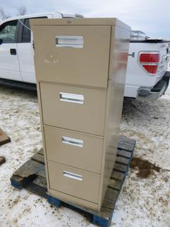 4-Drawer Filing Cabinet 18 In. x 26 1/2 In. x 52 In. (Row 4)