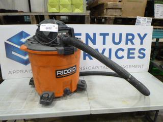 Ridgid Shop Vac 5.0 HP, 60L, 16 Gallon, (L-2-2)