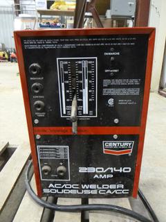 (1) Century AC/DC Welder, 230/140 A, Model 110-114-931, SN H224725 *Note: Working Condition As Per Owner* (O-2-1)