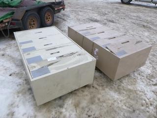 (2) 5-Drawer File Cabinets, Size 36 In. x 18 In. x 64 1/2 In. (Row 2)