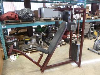 Cable and Pulley Butterfly Press, Adjustable Weights up to 200 lbs. (CRIB)