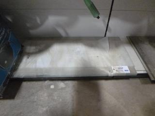 (3) Glass Shelves from Shelving Unit, Size 34 1/4 In. x 17 1/4 In. *No Shelving Unit* (D2)
