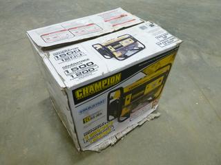Champion 1500 Generator, in Box (K-2-3)