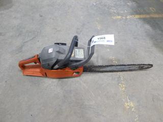 Husqvarna Chainsaw, 18 In. Bar, *Note: Engine Turns Over* (L-2-3)