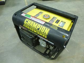 Champion Generator Model 41351, 6500 Serviceable W, 7800 Peak W, SN 231950, *Note: Starts with a Boost, Runs Well* (L-3-1)