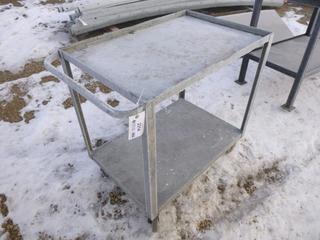 2-Tier Shop Cart, 3 Ft. x 2 Ft. x 3 Ft.  (N. Fence)