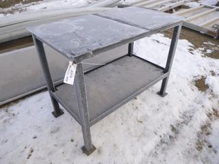 2-Tier Work Bench, 4 Ft. x 2 Ft. 2 In. x 3 Ft. (N. Fence)