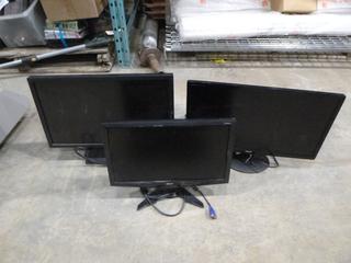 (3) Computer Monitors: (2) Acer, (1) Dell (P-3-2)