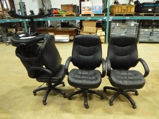 (4) Adjustable Office Chairs on Casters (CRIB)