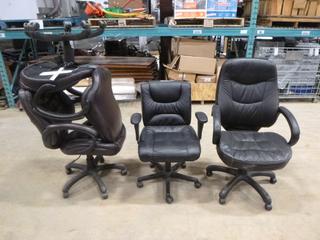 (4) Adjustable Office Chairs on Casters (CRIB)